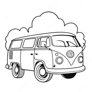 60s Hippie Van Coloring Page 26974-21322