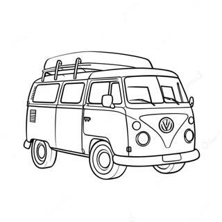 60s Hippie Van Coloring Page 26974-21324