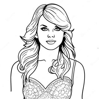 Taylor Swift Midnights Coloring Pages