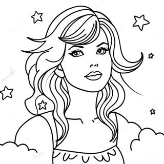 Taylor Swift Midnights Coloring Pages