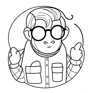 Hipster Disney Characters Coloring Page 26994-21338