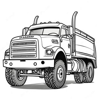 Diesel Truck Lifted Truck Coloring Page 2700-2150