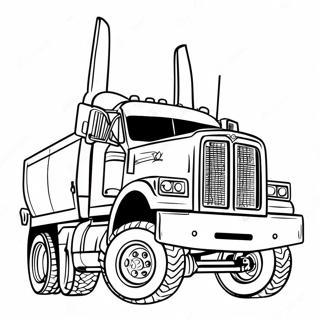 Diesel Truck Lifted Truck Coloring Page 2700-2152