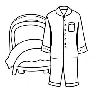 Pajama Coloring Page 27014-21351