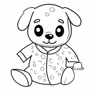 Pajama Coloring Page 27014-21352