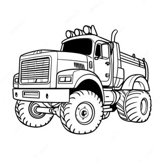 Monster Diesel Truck Coloring Page 2701-2154