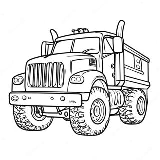 Monster Diesel Truck Coloring Page 2701-2155