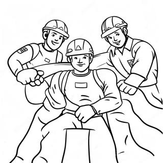 Teamwork Coloring Pages