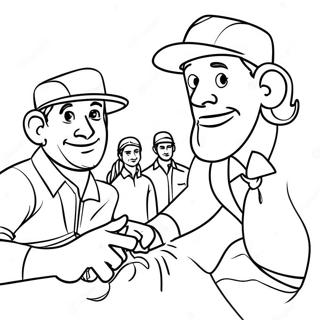 Teamwork Coloring Page 27024-21362