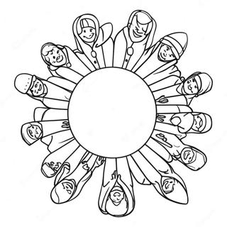 Teamwork Coloring Page 27024-21363