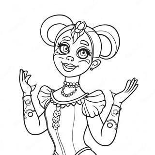 Page À Colorier De Ballora Dansant Gracieusement 27045-21382