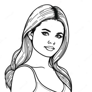 Selena Gomez Coloring Pages