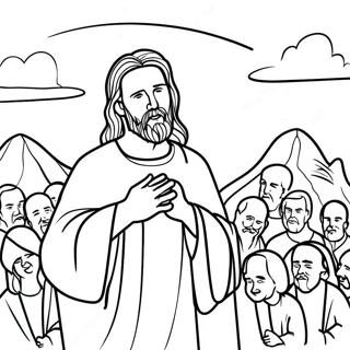 Sermon On The Mount Coloring Pages