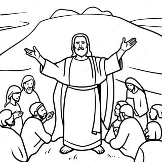 Sermon On The Mount Coloring Page 27064-21394