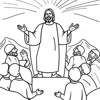 Sermon On The Mount Coloring Page 27064-21395