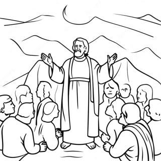 Sermon On The Mount Coloring Page 27064-21396