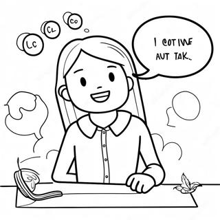 Positive Self Talk Coloring Page 27094-21440