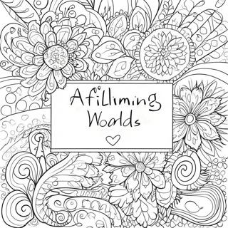 Affirming Words Coloring Page 27095-21433