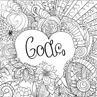 Affirming Words Coloring Page 27095-21434