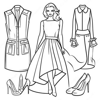 Fashion Coloring Page 270-204