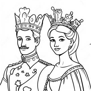 King And Queen Coloring Page 27154-21466