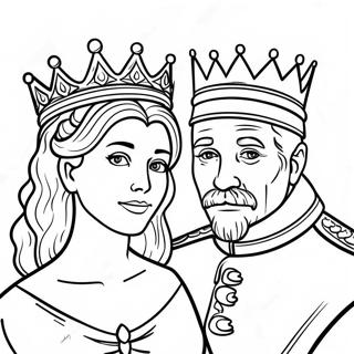 King And Queen Coloring Page 27154-21467