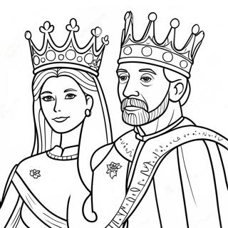 King And Queen Coloring Page 27154-21468