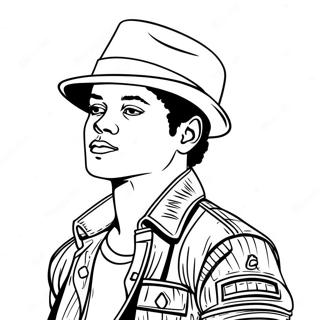 Bruno Mars Coloring Page 27164-21464