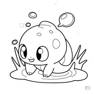 Cute Water Pokemon Swimming Coloring Page 27175-21488