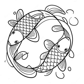 Koi Fish Coloring Pages