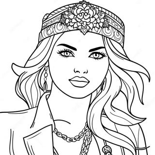 Trendy Fashionista Coloring Page 271-238