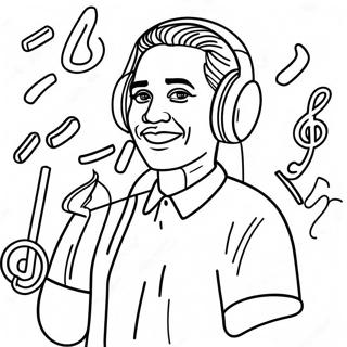 Music Artist Coloring Pages