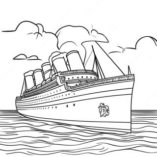 Britannic Ship Coloring Page 27304-21573