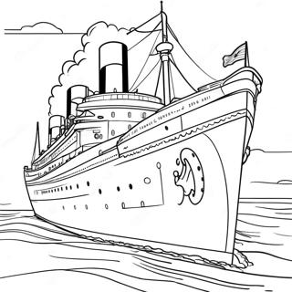 Britannic Ship Coloring Page 27304-21576