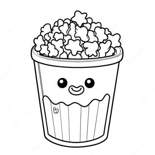 Popcorn Coloring Pages