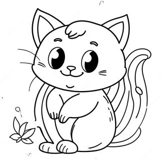 Banana Cat Coloring Pages