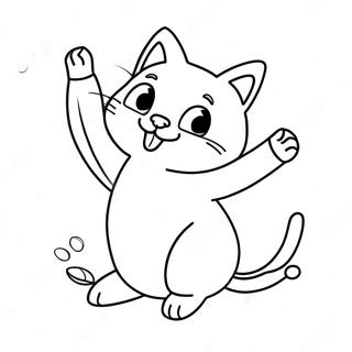 Banana Cat Coloring Pages