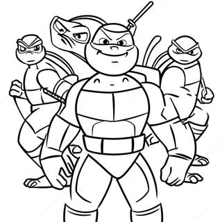 Rise Of The Tmnt Coloring Pages