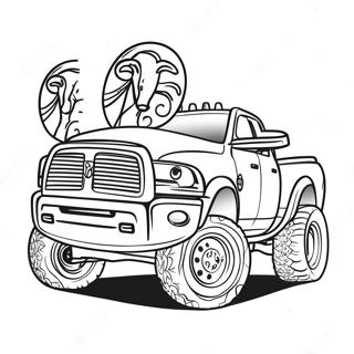 Ram Truck Coloring Pages