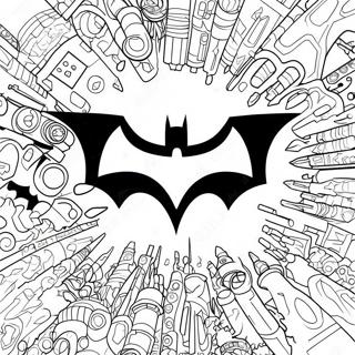 Batman Logo Coloring Page 27404-21650