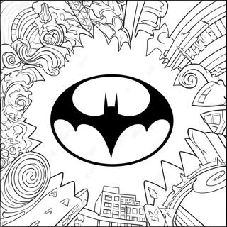 Classic Batman Logo Coloring Page 27405-21658