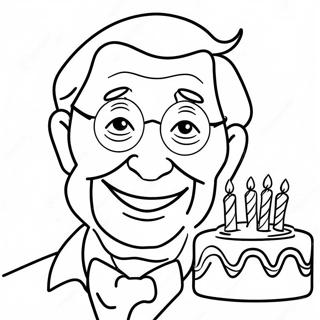 Happy Birthday Grandpa Coloring Page 27424-21670