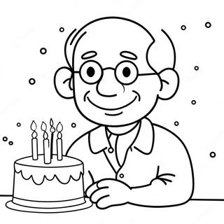 Happy Birthday Grandpa Coloring Page 27424-21671