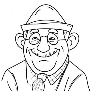 Funny Happy Birthday Grandpa Coloring Page 27425-21676