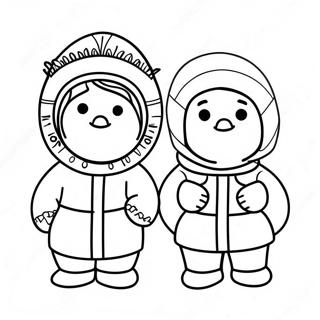 Eskimos Coloring Page 27444-21687