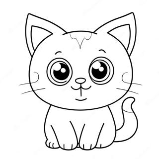 Kawaii Cats Coloring Pages