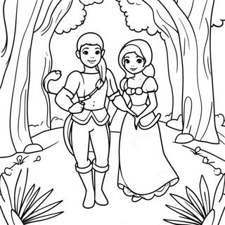 Grimm Fairy Tales Enchanted Forest Coloring Page 27484-21715