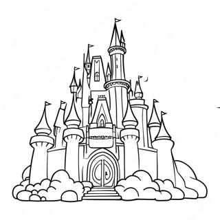 Cinderella's Magical Castle Coloring Page 27485-21717