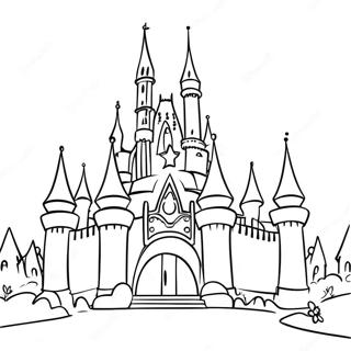 Cinderella's Magical Castle Coloring Page 27485-21718