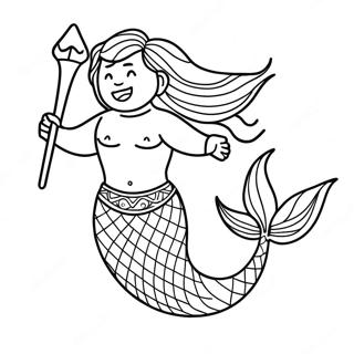 Merman Coloring Page 27494-21722